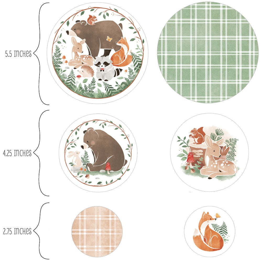 Woodland Animals Large Confetti - 27 Ct