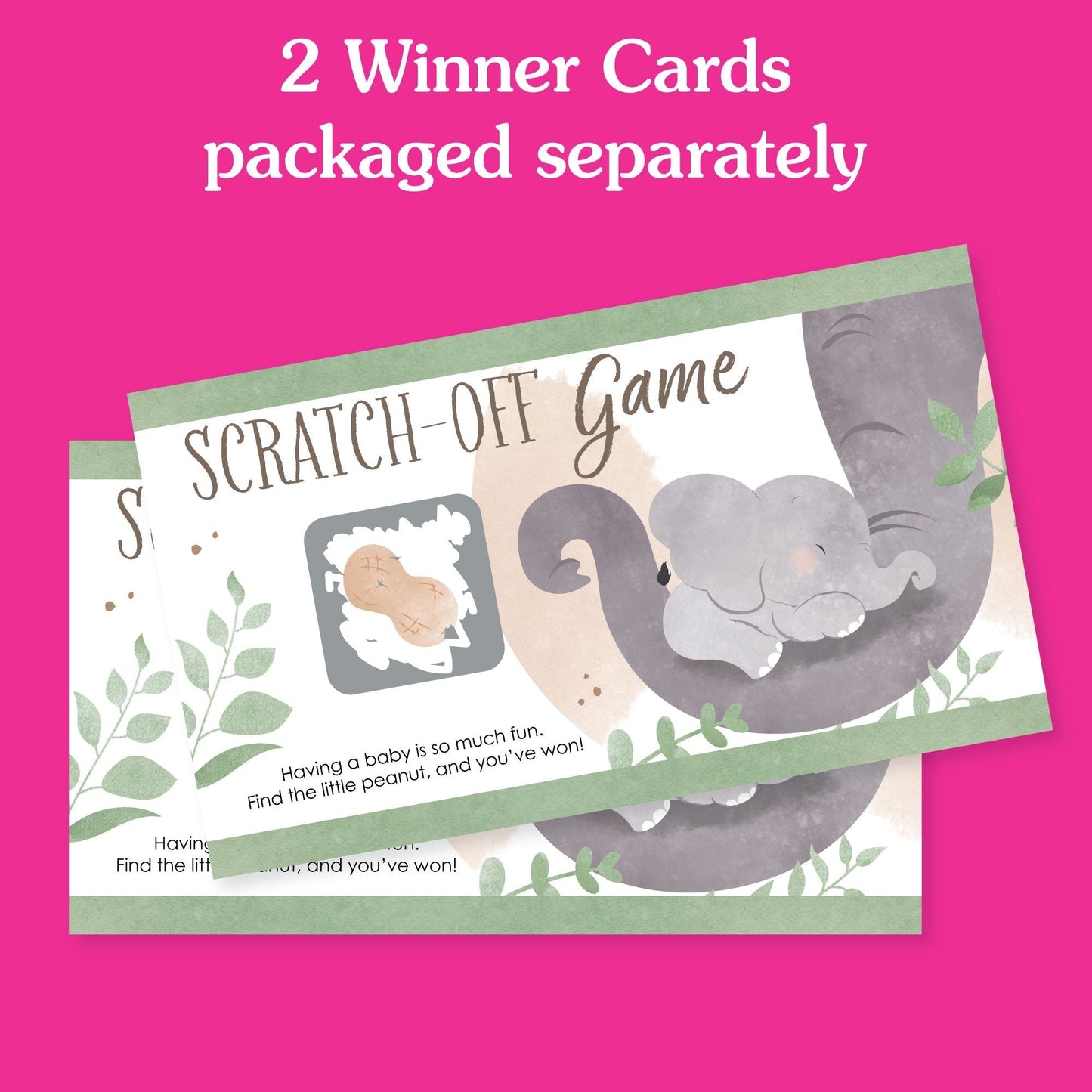 Elephant Scratch Off Cards Game - 22 Ct