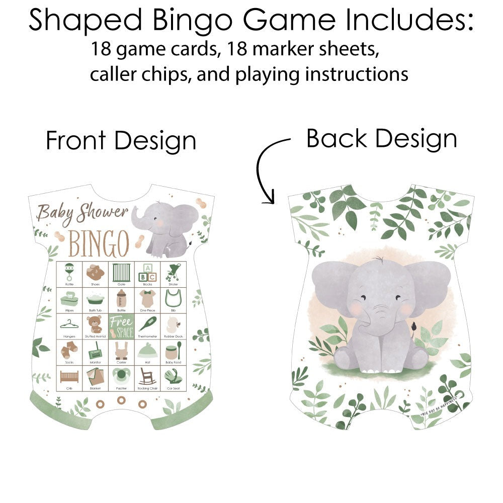 Elephant Bingo Game - 18 Ct
