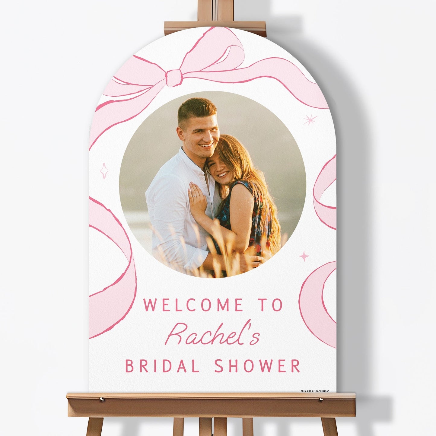 Custom Photo Tying The Knot Welcome Sign