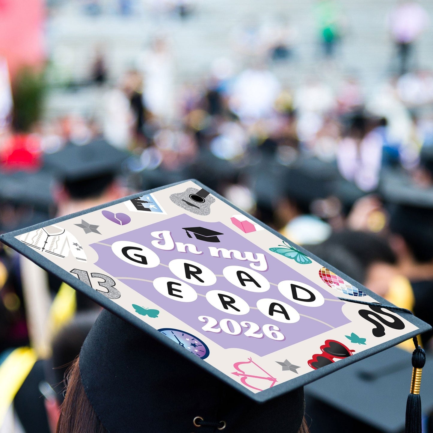 In My Grad Era Grad Cap Cover