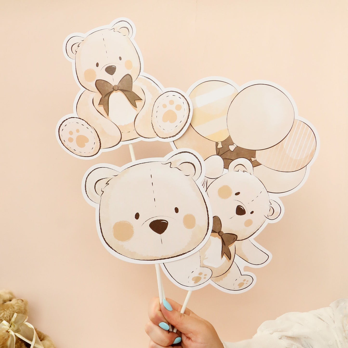 We Can Bearly Wait Table Toppers - 15 Ct