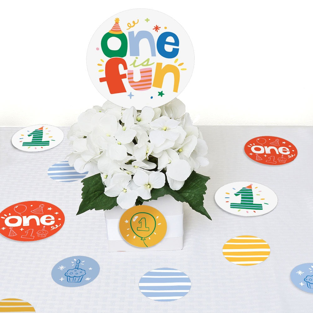 One is Fun Large Confetti - 27 Ct