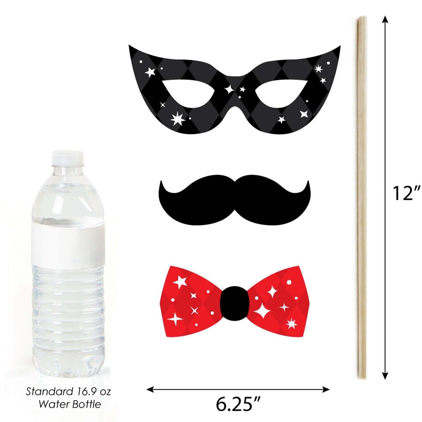 Ta-Da, Magic Show - Magical Birthday Party Photo Booth Props Kit - 20 Count
