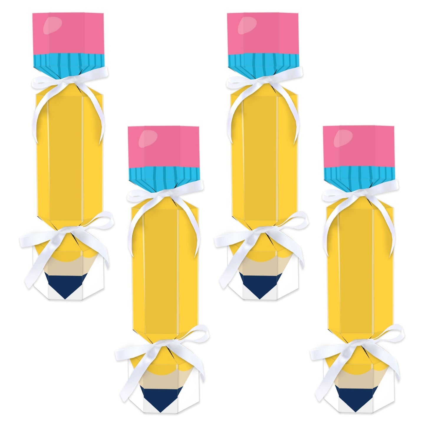 Thank You Teachers - No Snap Teacher Appreciation Party Table Favors - DIY Cracker Boxes - Set of 12