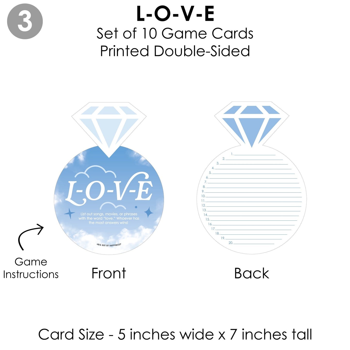 On Cloud 9 - 4 Bridal Shower Games - 10 Cards Each - Who Knows The Bride Best, Bride or Groom Quiz, Whats in Your Purse and Love - Gamerific Bundle