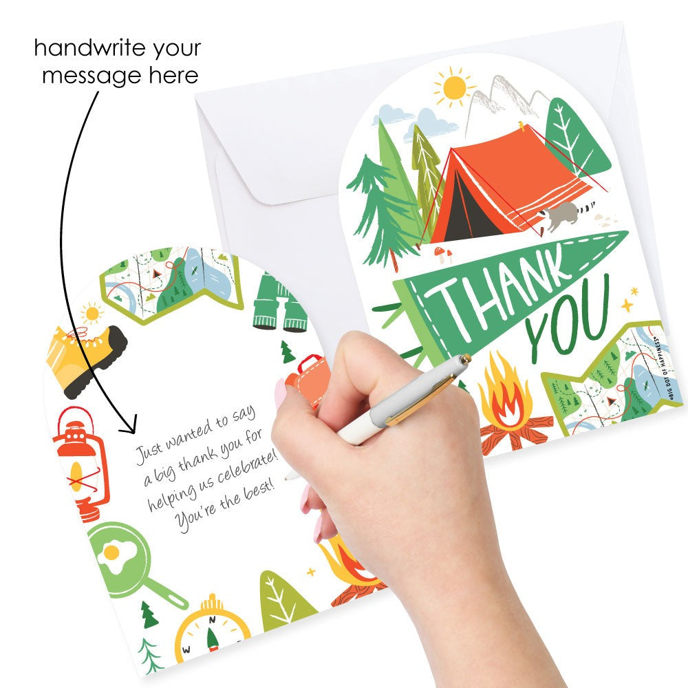 Camping Thank You Cards - 12 Ct