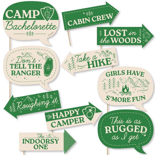 Camp Bach Funny Photo Props - 10 Ct
