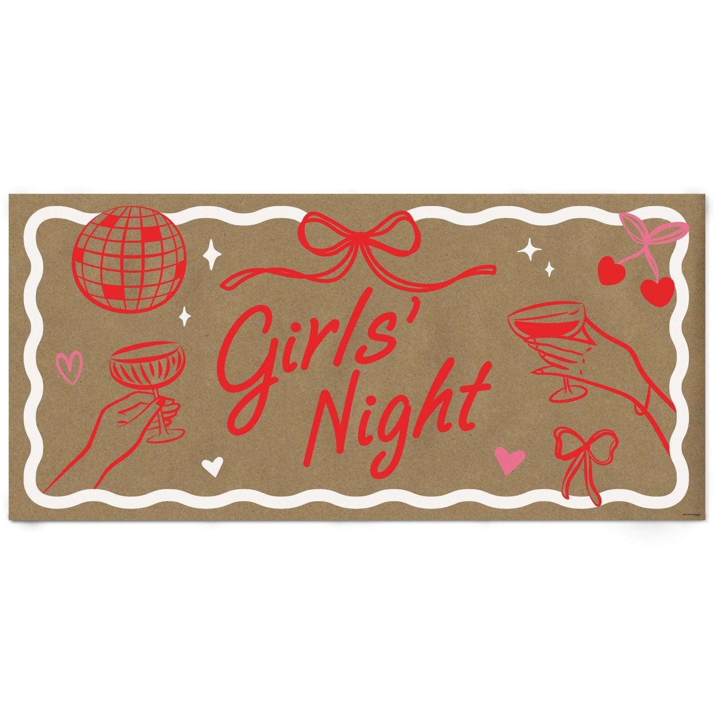 Drinks with the Girls Kraft Banner
