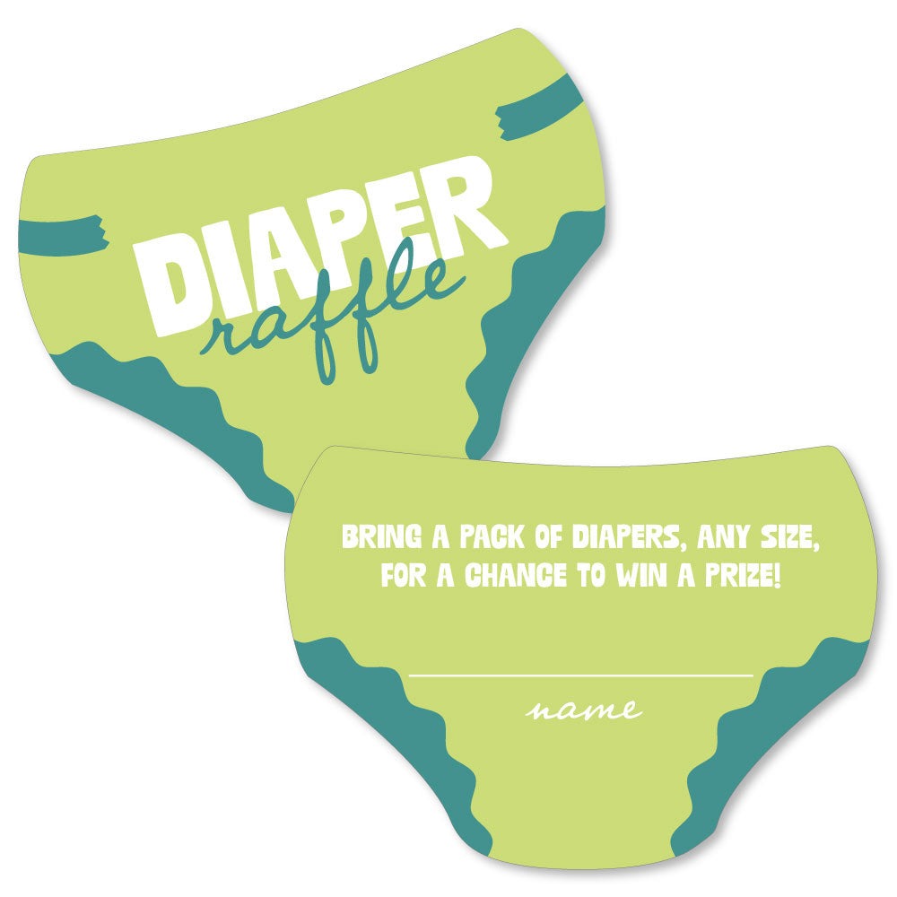 Wavy Baby Shower Diaper Raffle Game - 24 Ct