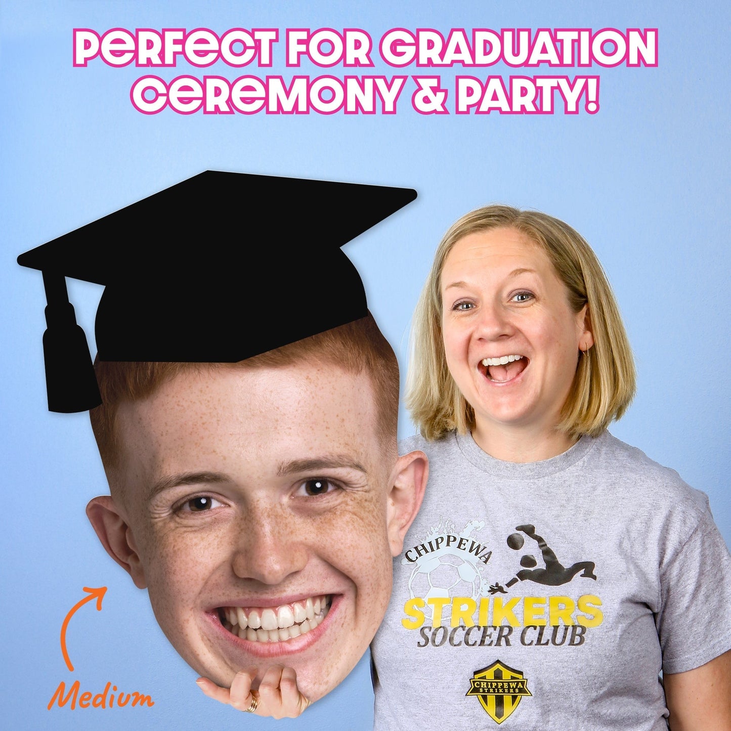 Custom Graduation Big Head Cutouts - Multiple Sizes - 1 Piece