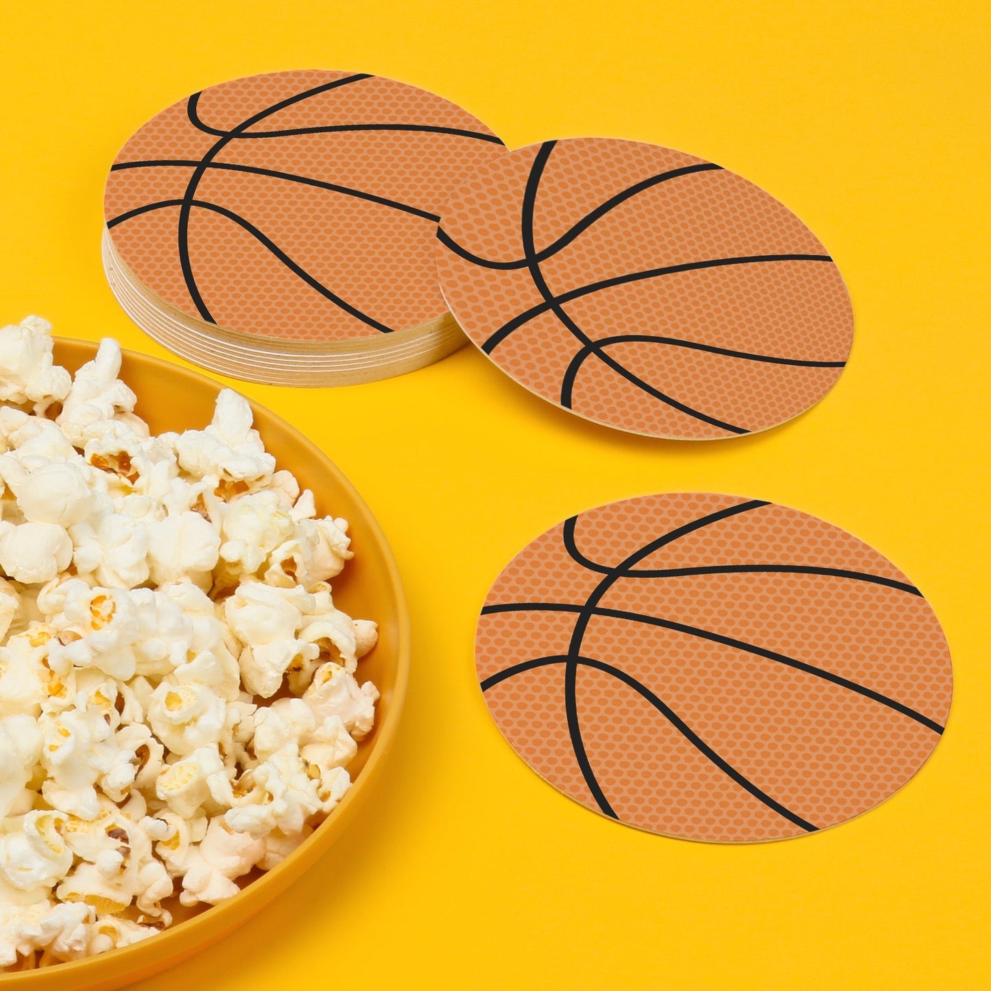Drink Coasters - Basketball - 25 Ct