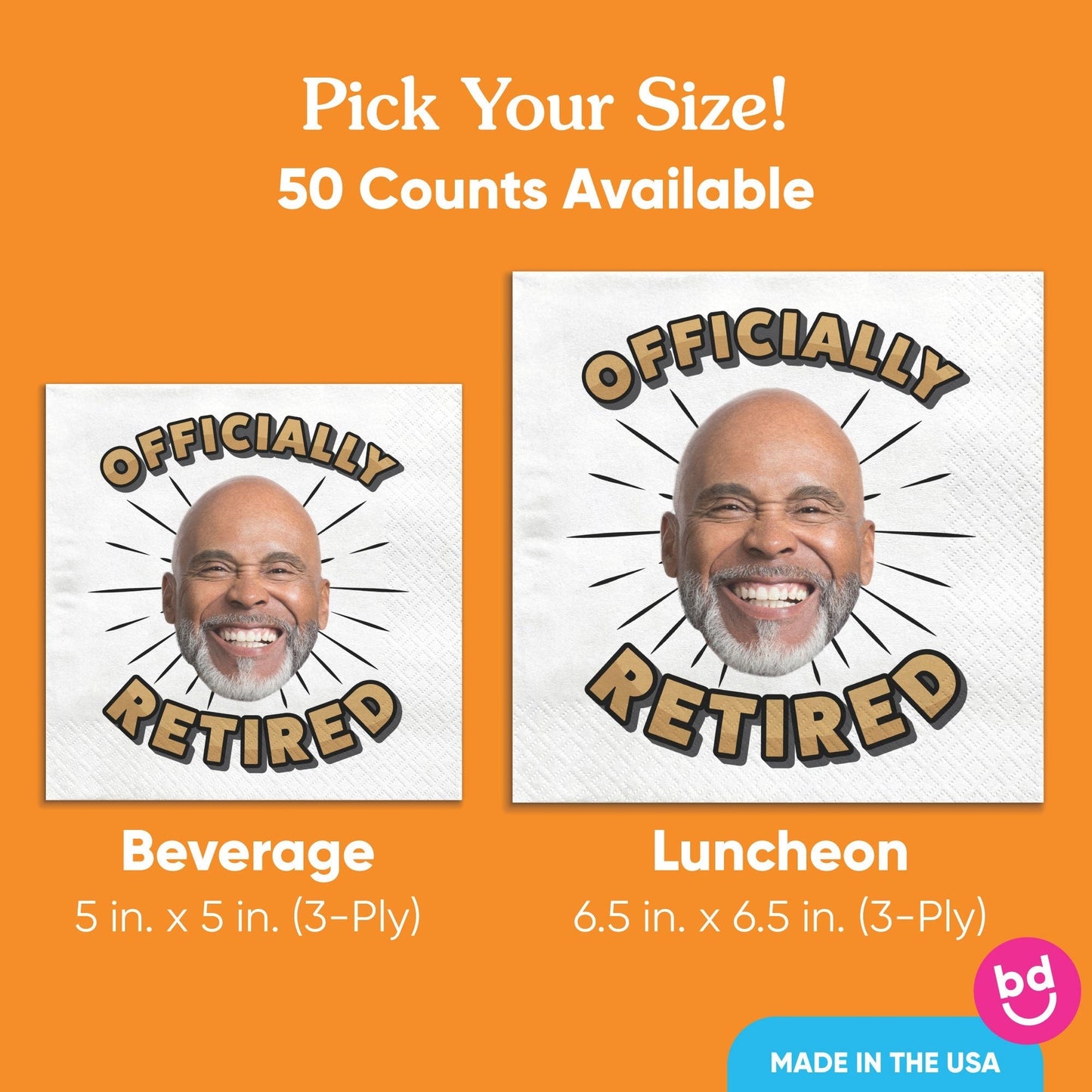 Custom Face Napkins - Officially Retired