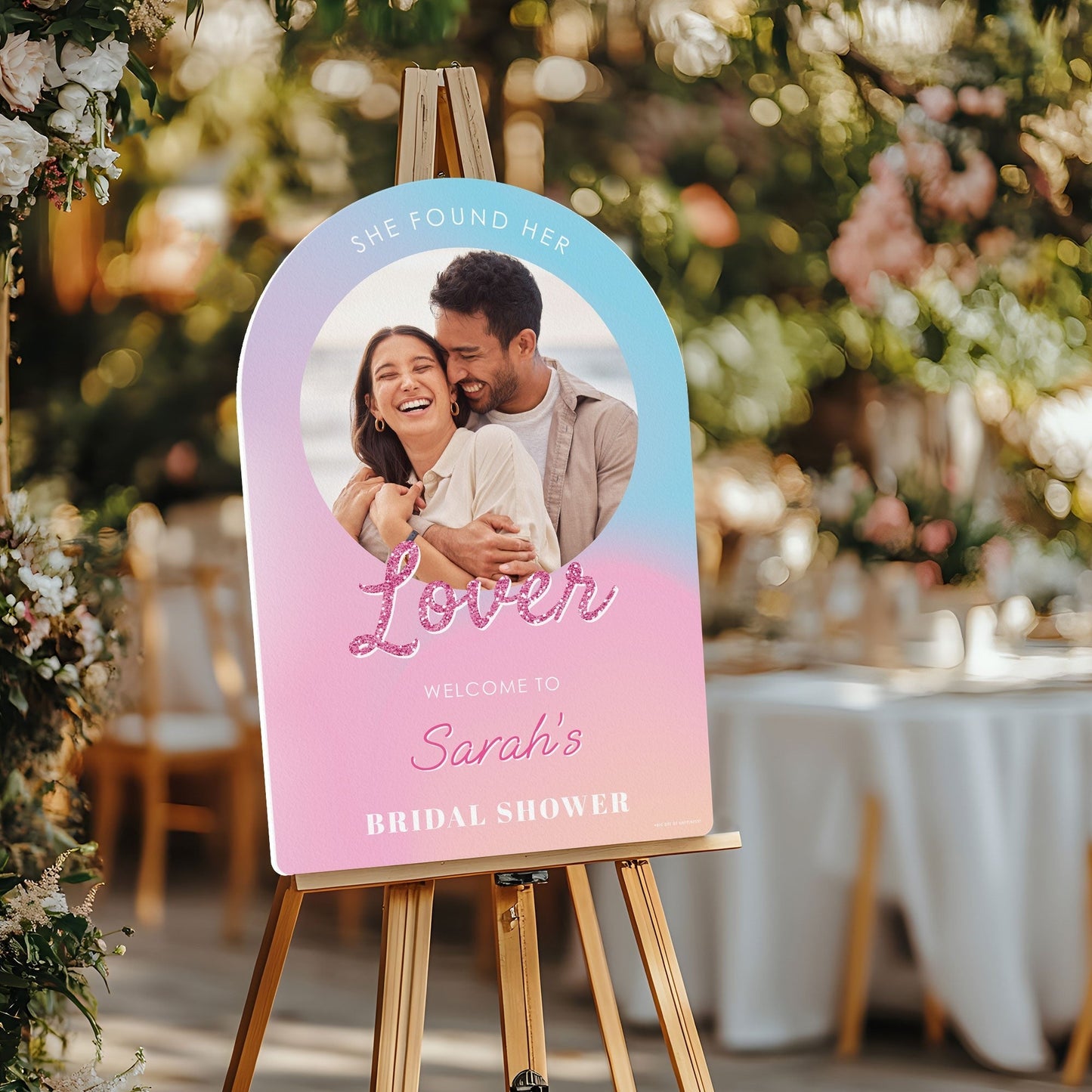 Custom Photo She Found Her Lover Welcome Sign