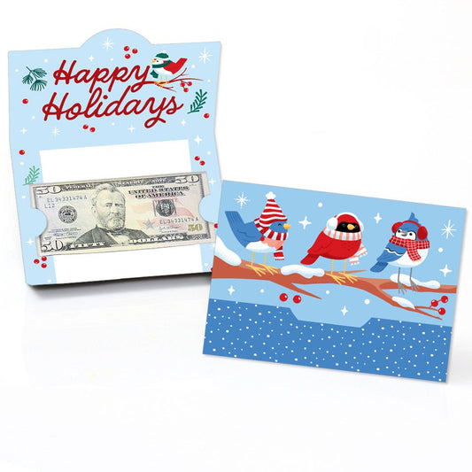 Winter Birds Money and Gift Card Holders 8 - Ct
