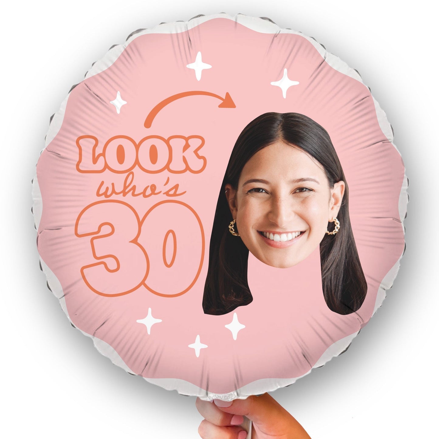Custom Face Balloon - Look Who's 30 - 1 Ct