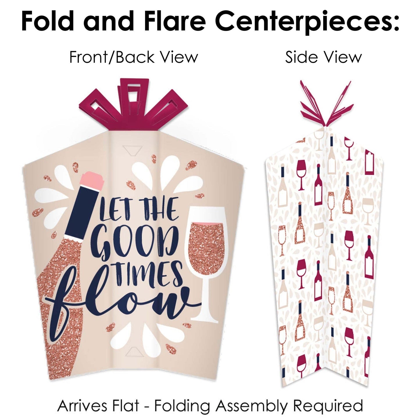 But First, Wine - Wine Tasting Party Decor and Confetti - Terrific Table Centerpiece Kit - Set of 30