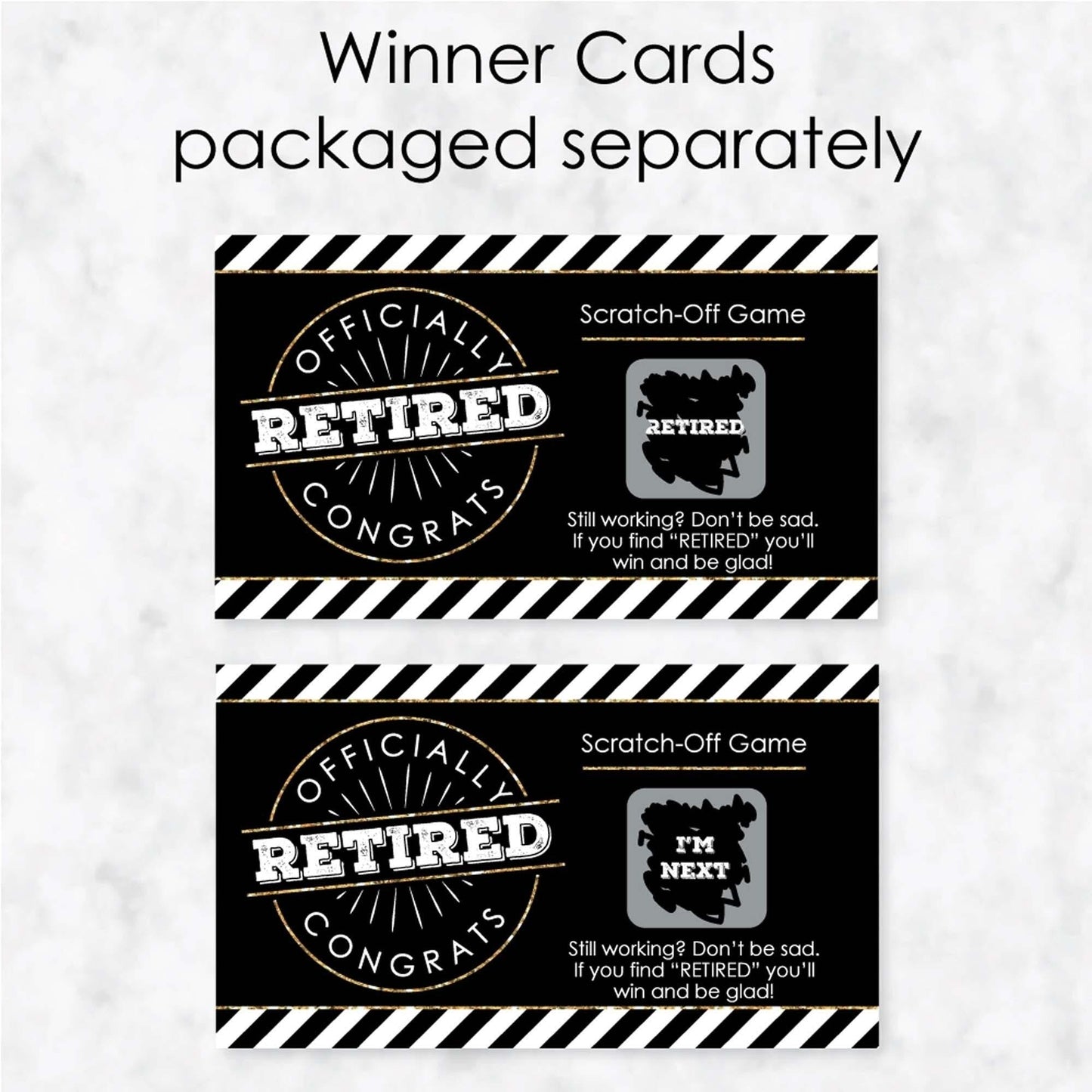 Happy Retirement - Retirement Party Scratch Off Cards