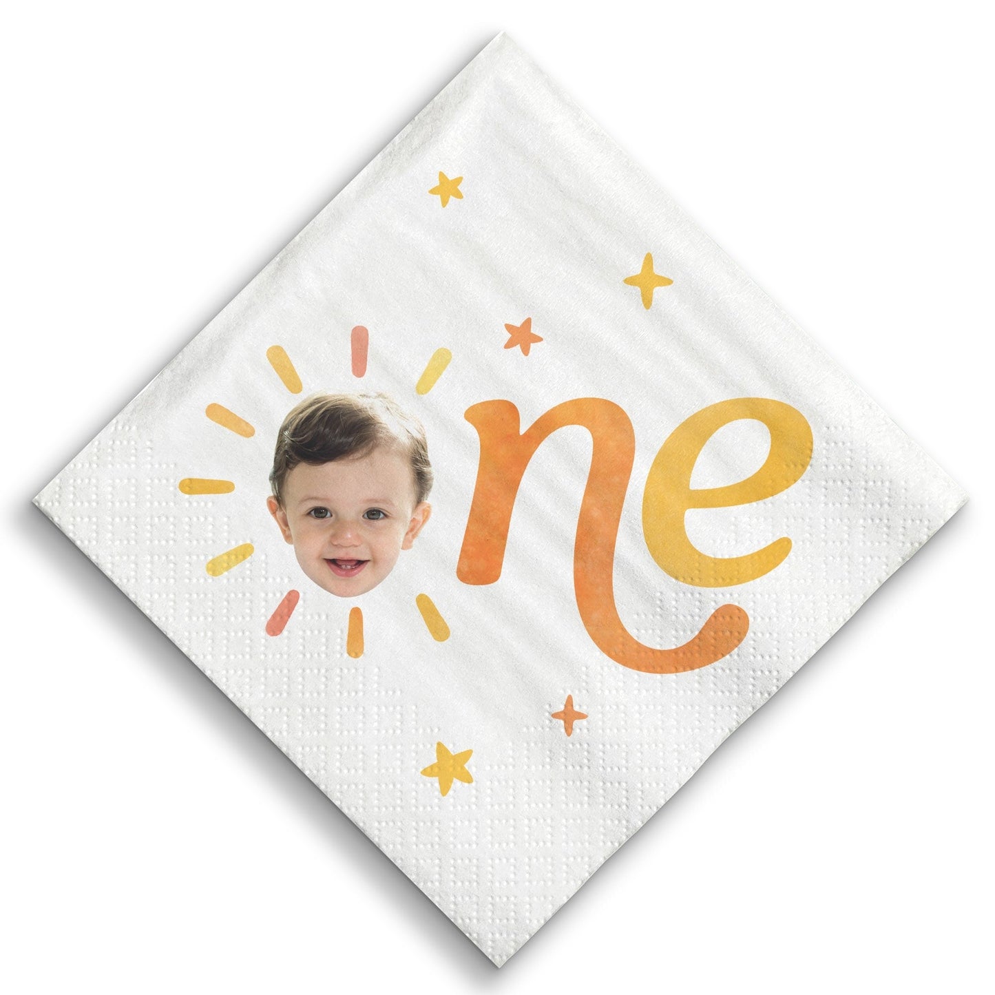 Custom Face Napkins - First Trip Around the Sun