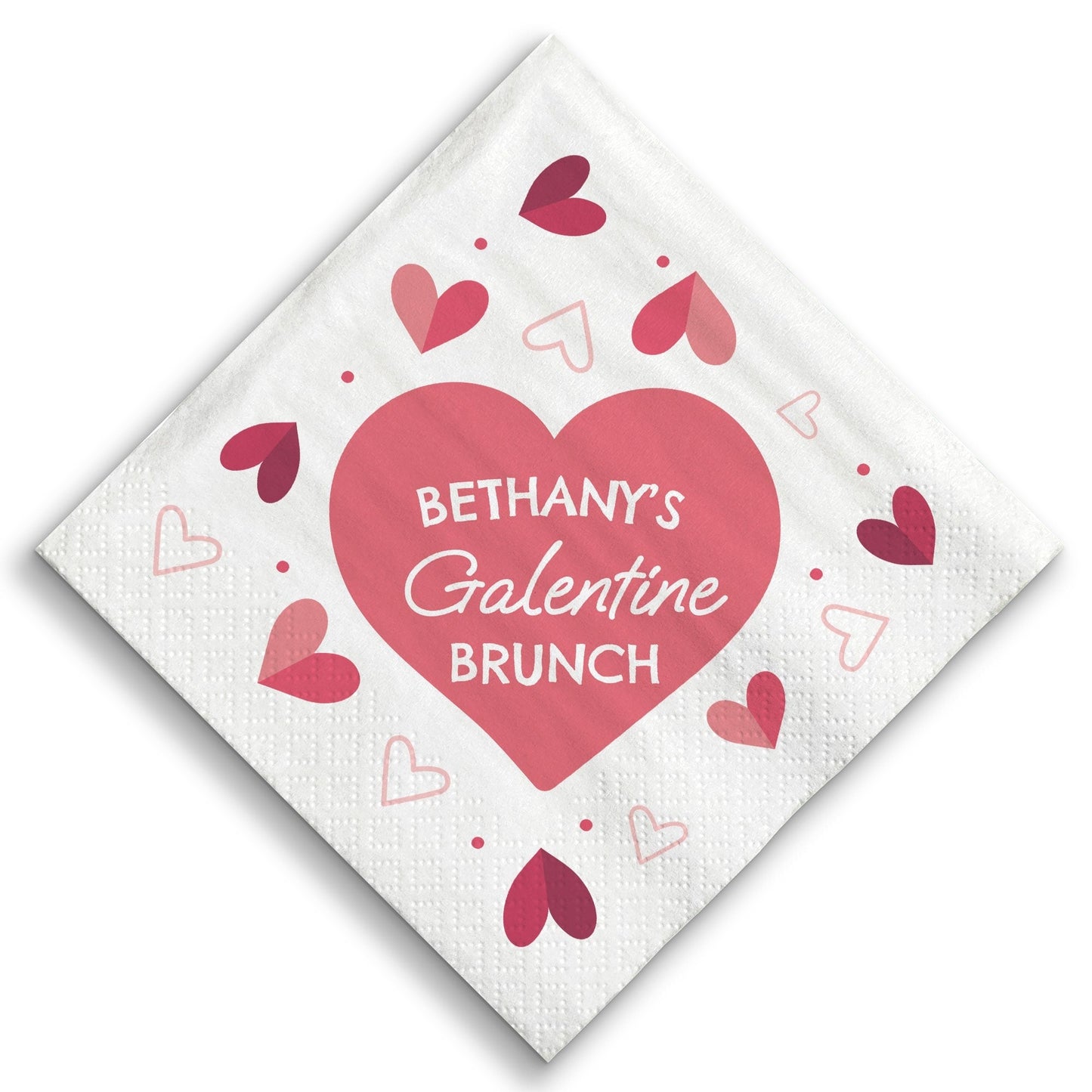 Custom Text - Happy Galentine’s Day Napkins - 24 Count