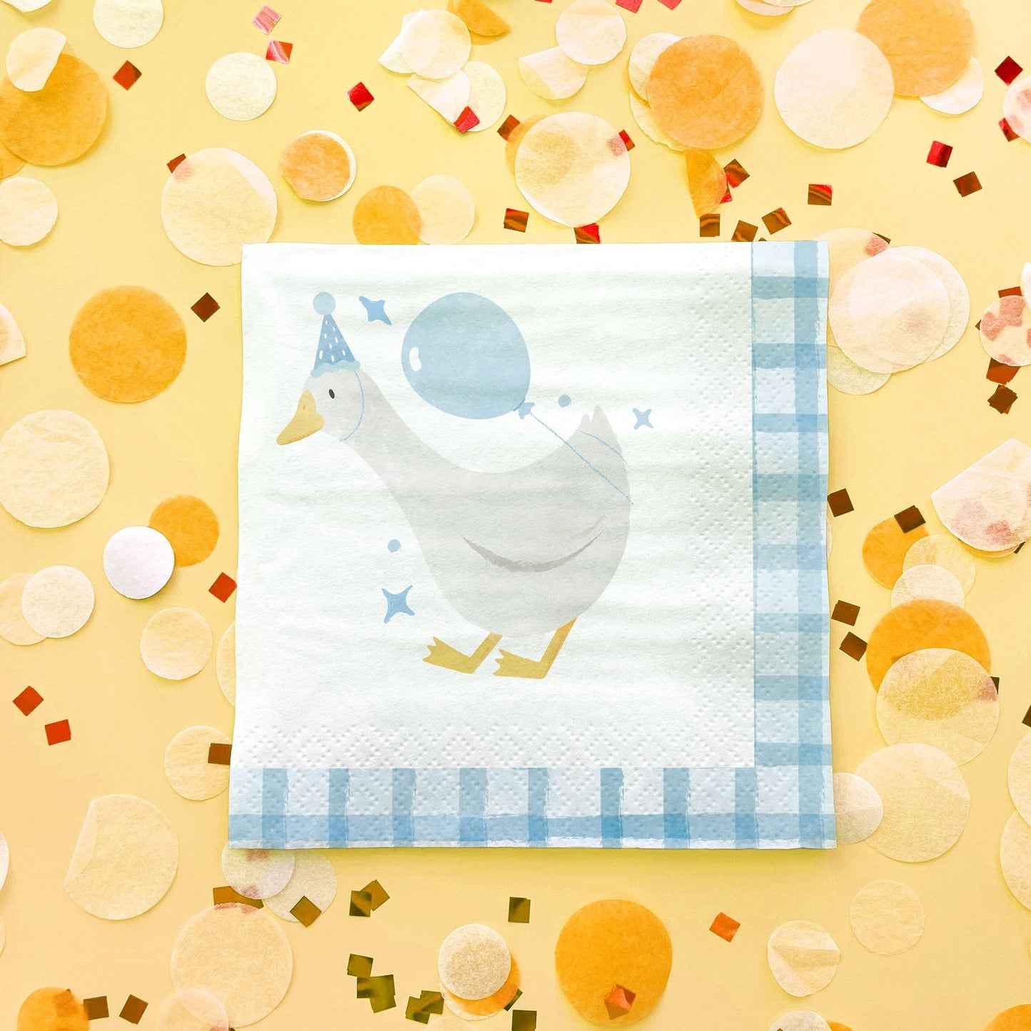 Napkins - One Silly Goose Blue - 24 Ct