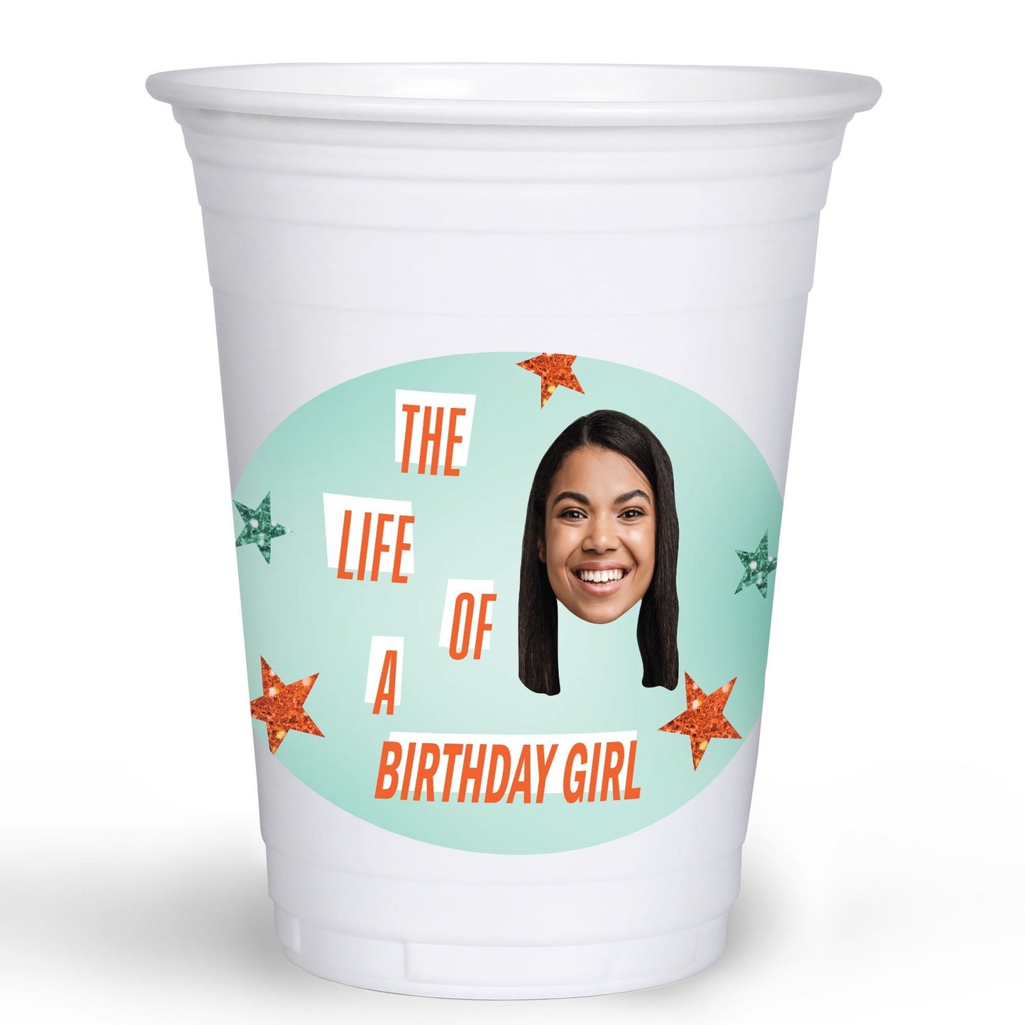 Custom Face Party Cups - The Life of a Party - 16 Ct