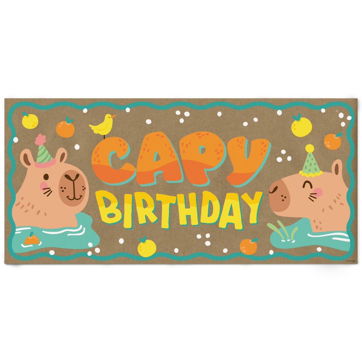Capy Birthday Kraft Banner