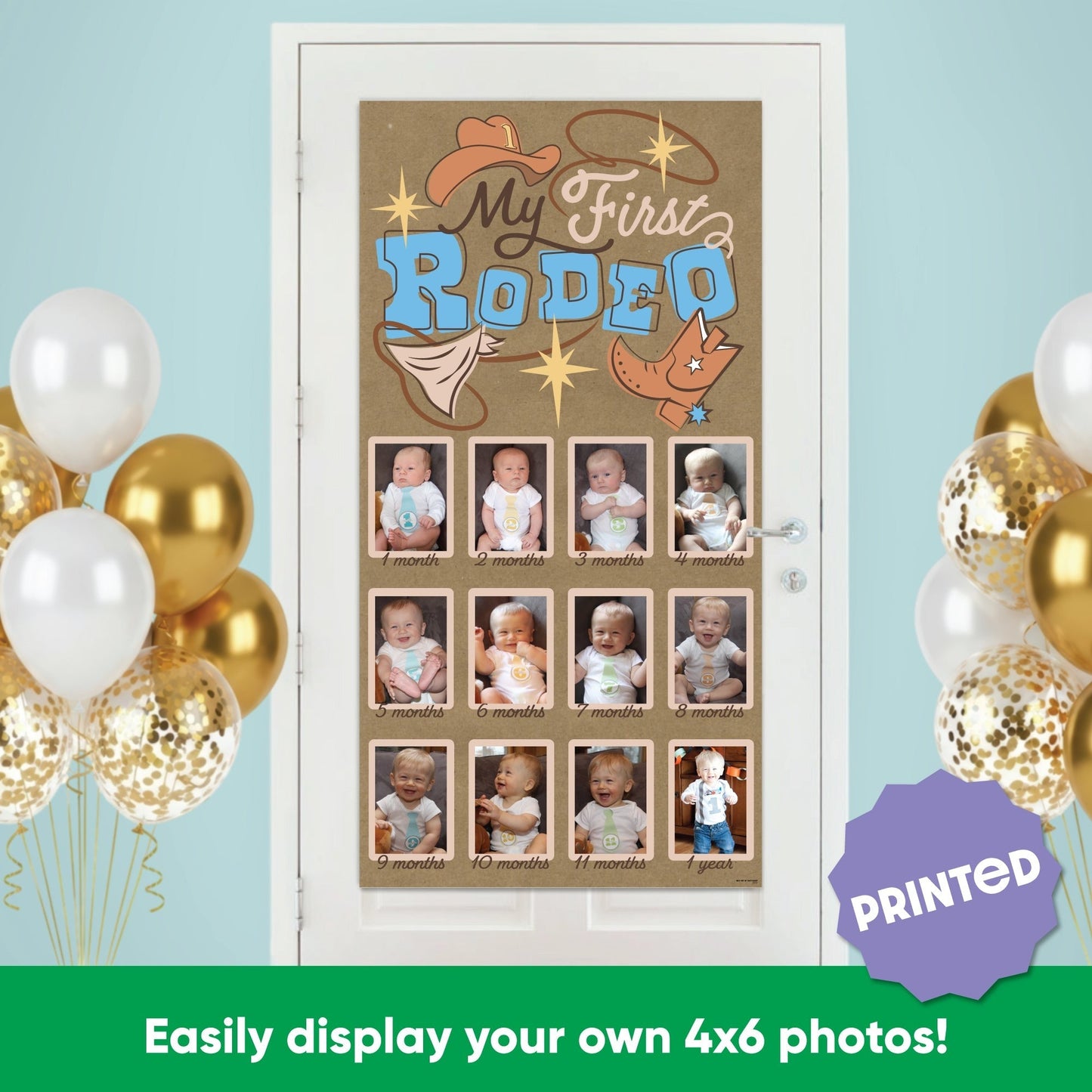 My First Rodeo Kraft Photo Banner