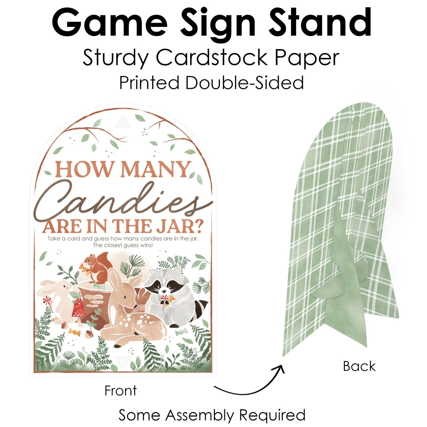 Woodland Animals Candy Guessing Game