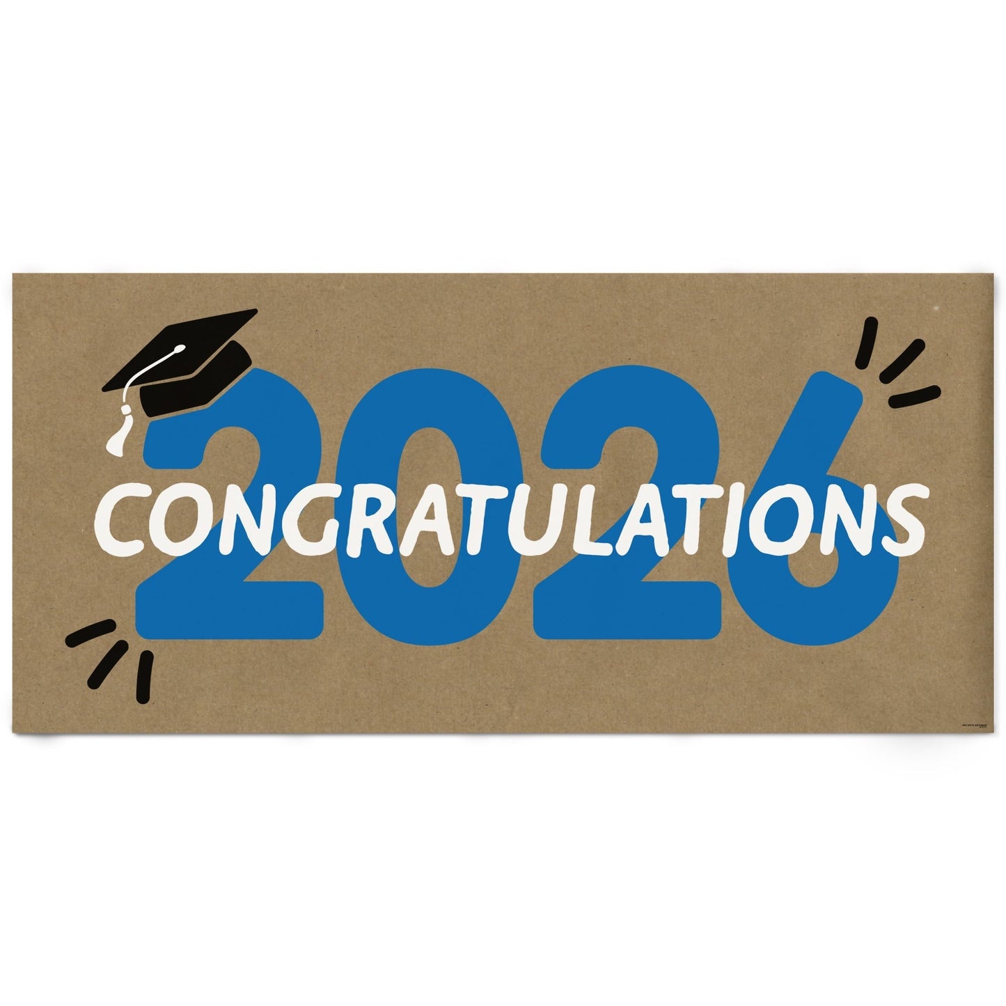 Blue 2026 Grad Kraft Banner