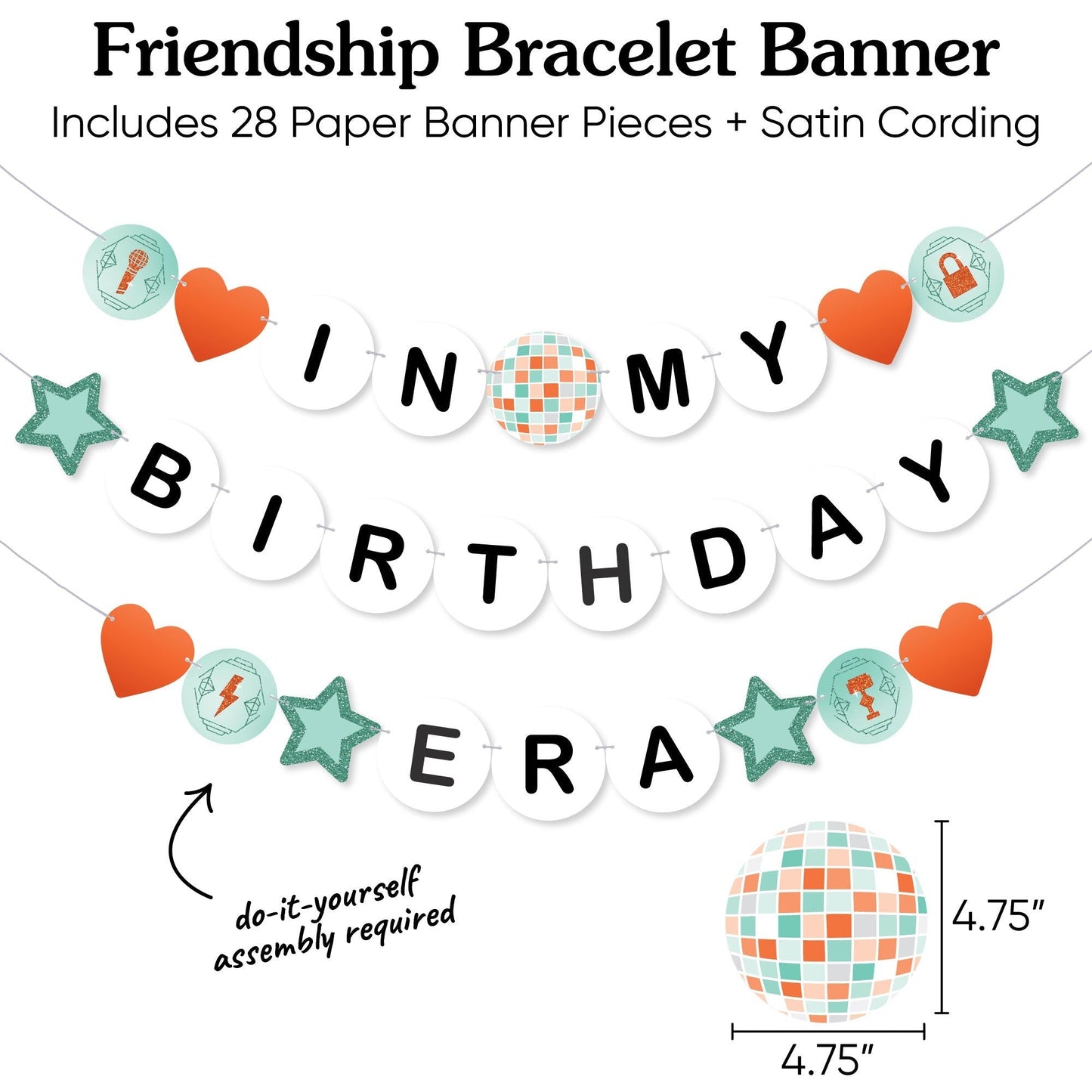 The Life of a Birthday Girl Friendship Bracelet Banner