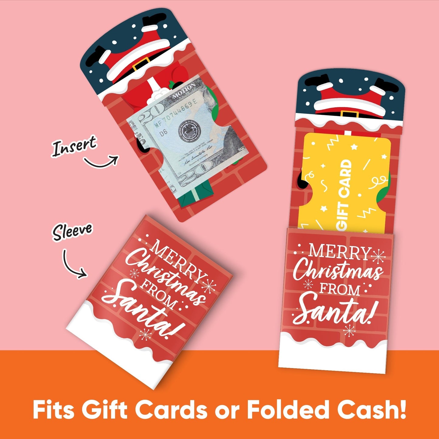 Merry Christmas from Santa Nifty Gifty Card Holders - 8 Ct