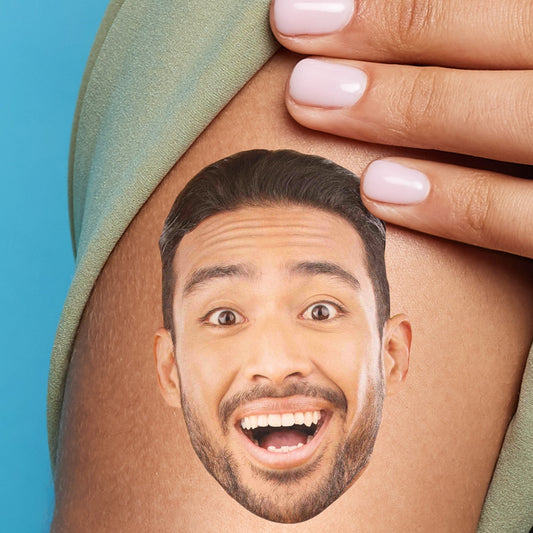 Custom Fun Face Temporary Tattoos - 12 Ct