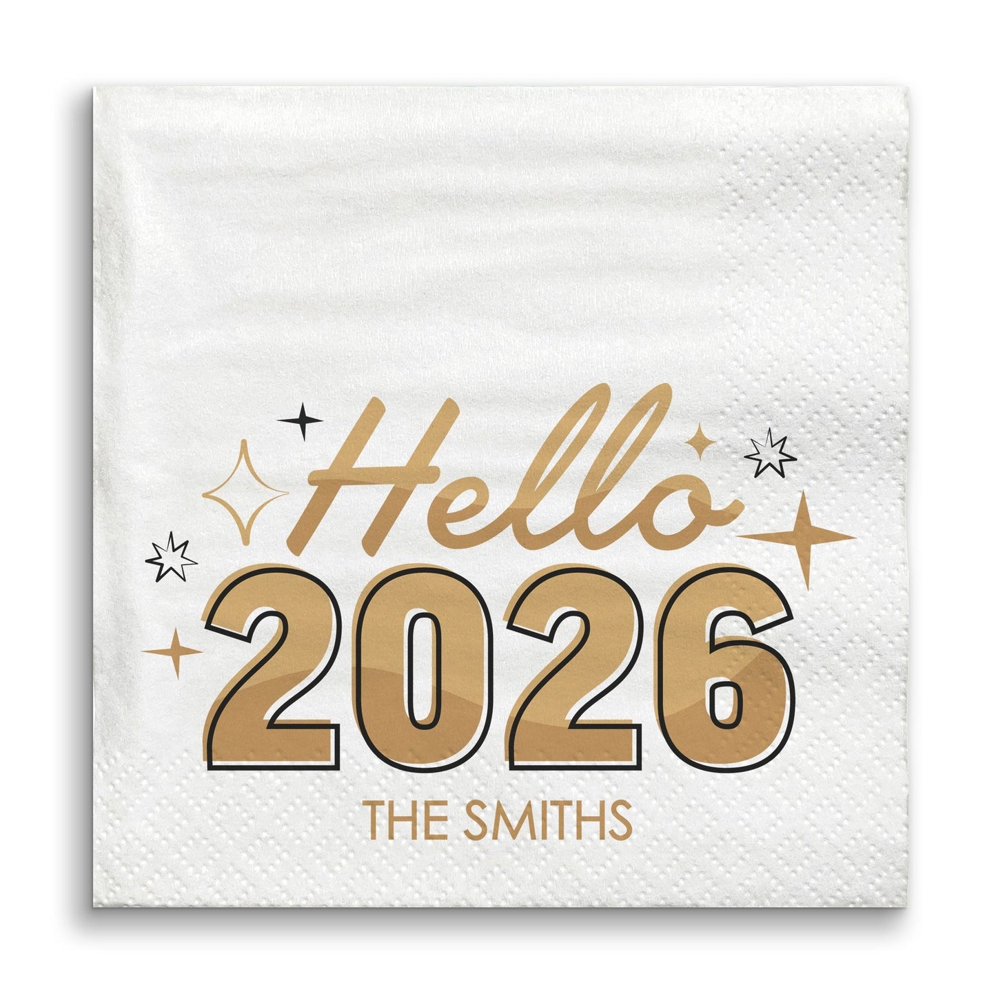 Custom Text - Hello New Year Napkins
