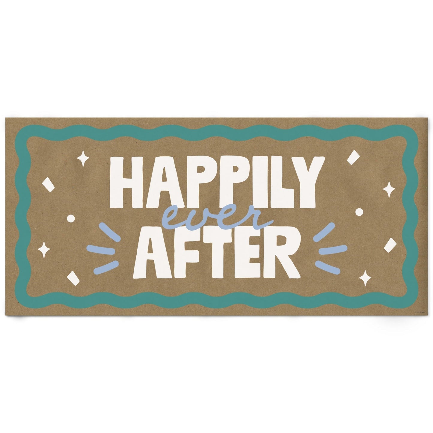 Wavy Bridal Kraft Banner