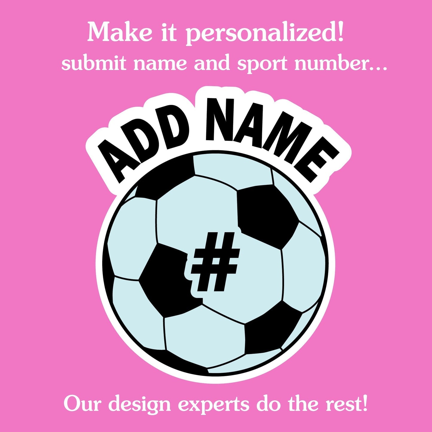 Custom Text Soccer Temporary Tattoos - 12 Ct