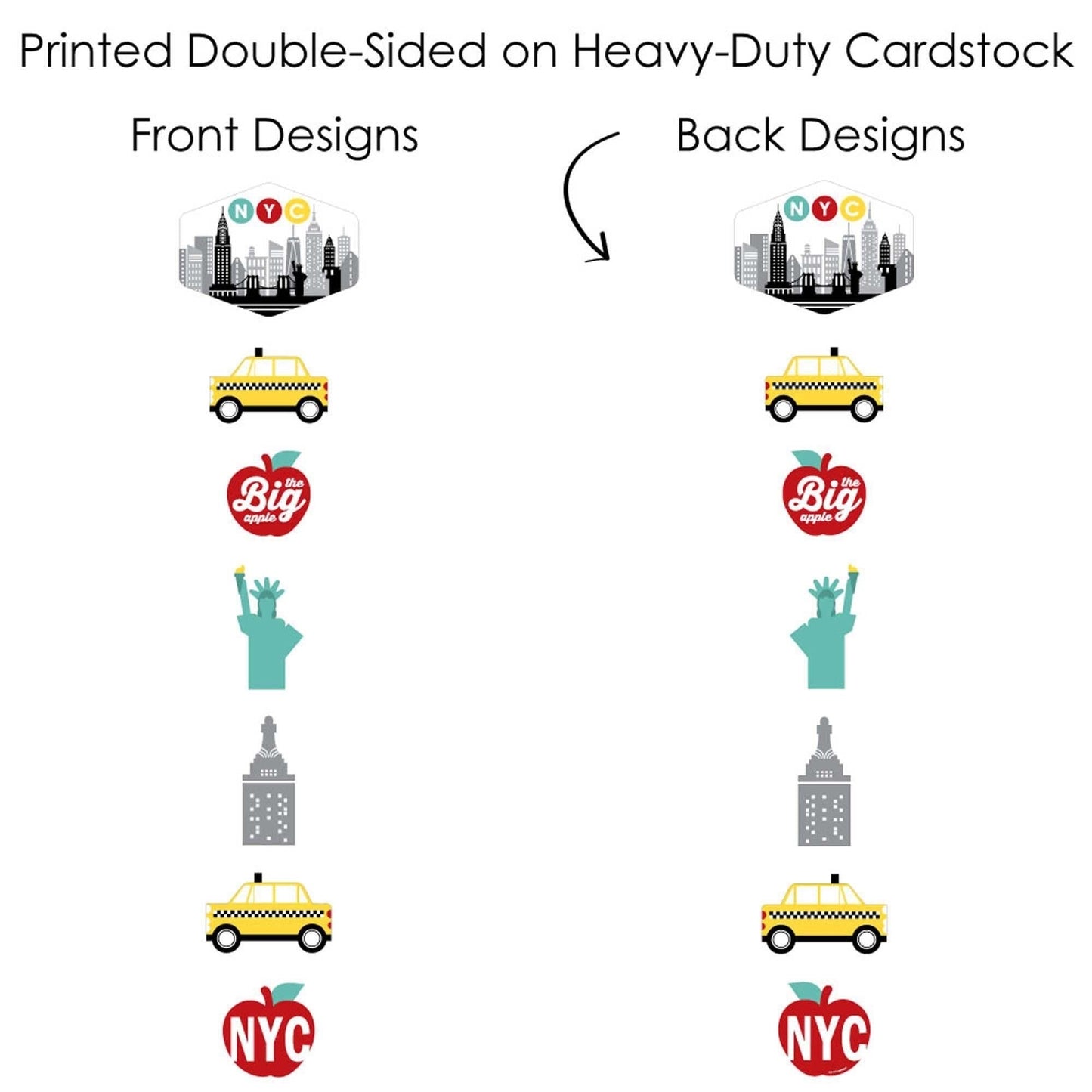 NYC Cityscape Showstopper Table Toppers - 35 Pc