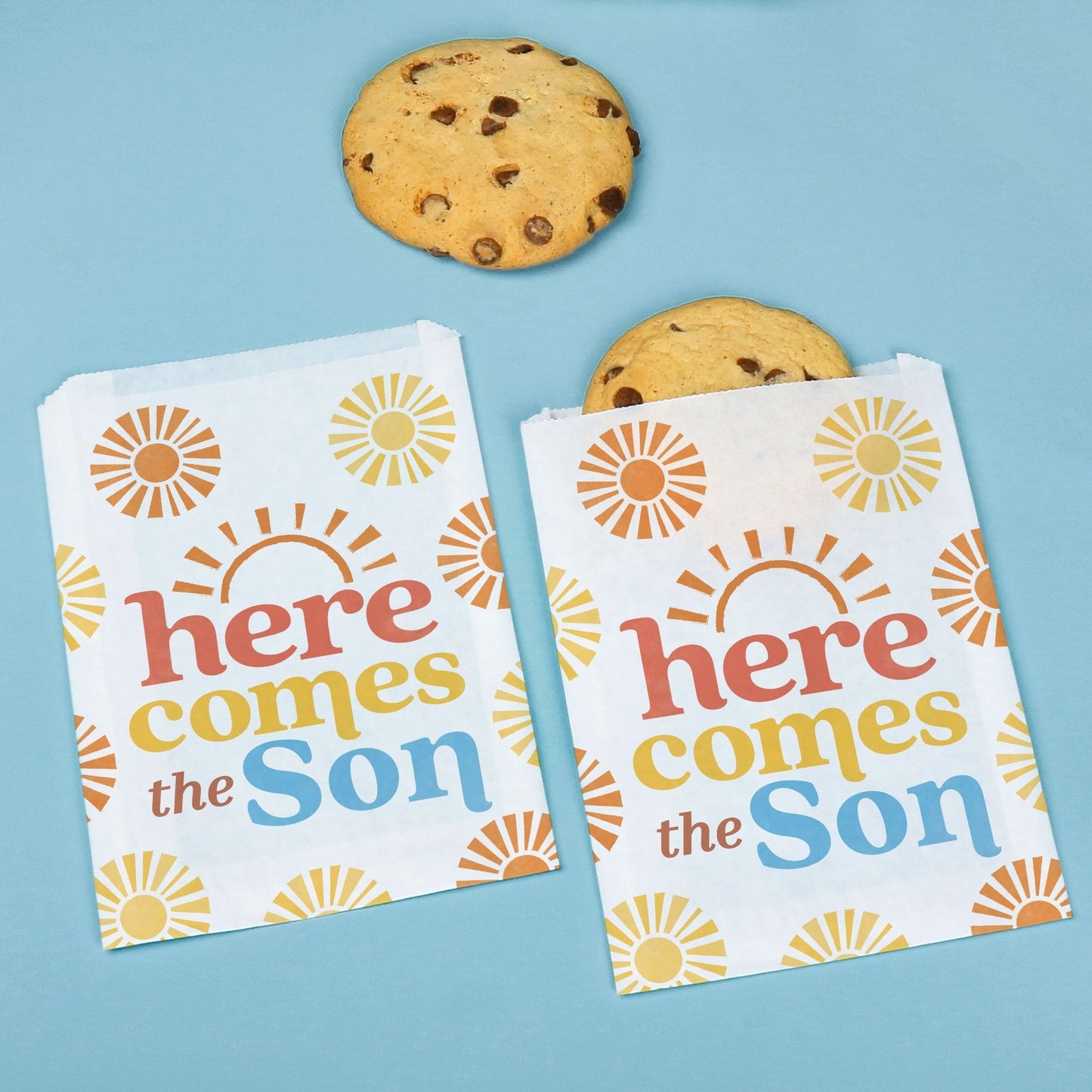 Paper Treat Bags - Here Comes The Son - 25 Ct