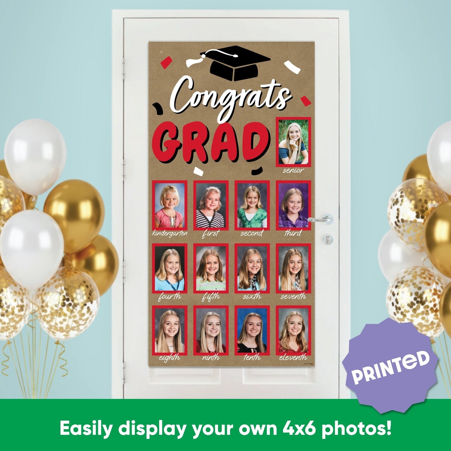 Red Grad Kraft Photo Banner