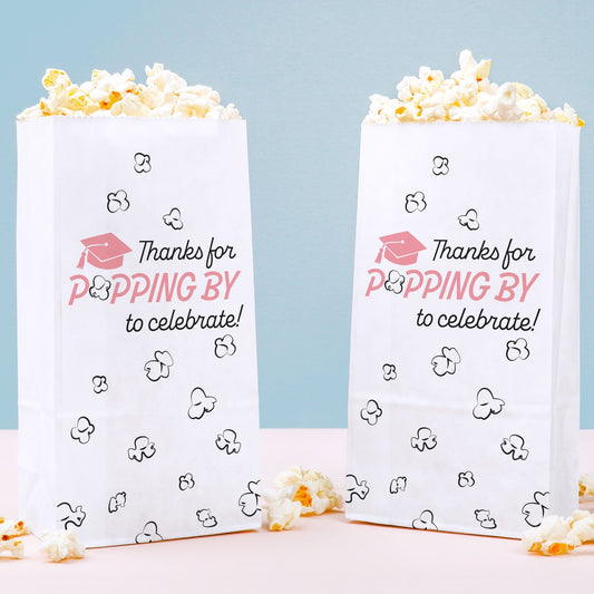 Popcorn Bags - Pink Grad - 25 Ct