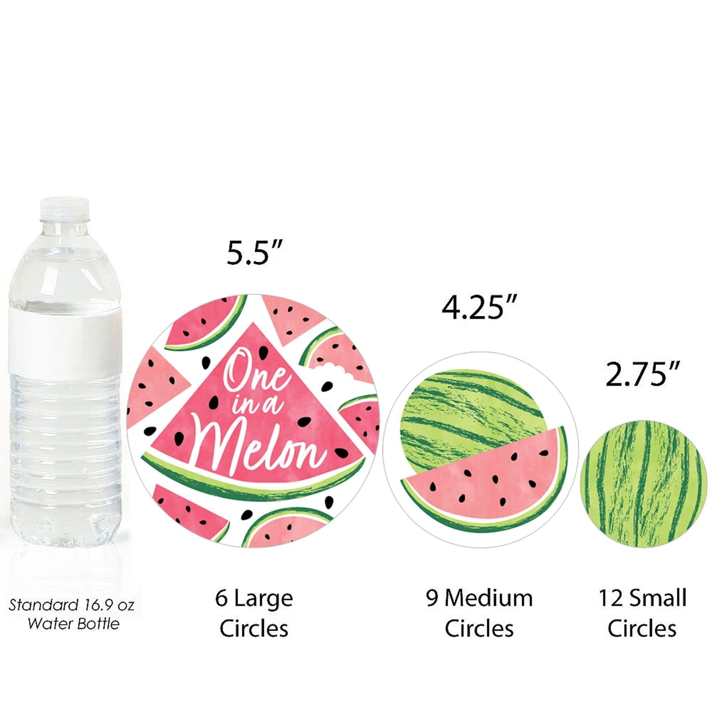 Sweet Watermelon - Fruit Party Giant Circle Confetti - Party Decorations - Large Confetti 27 Count