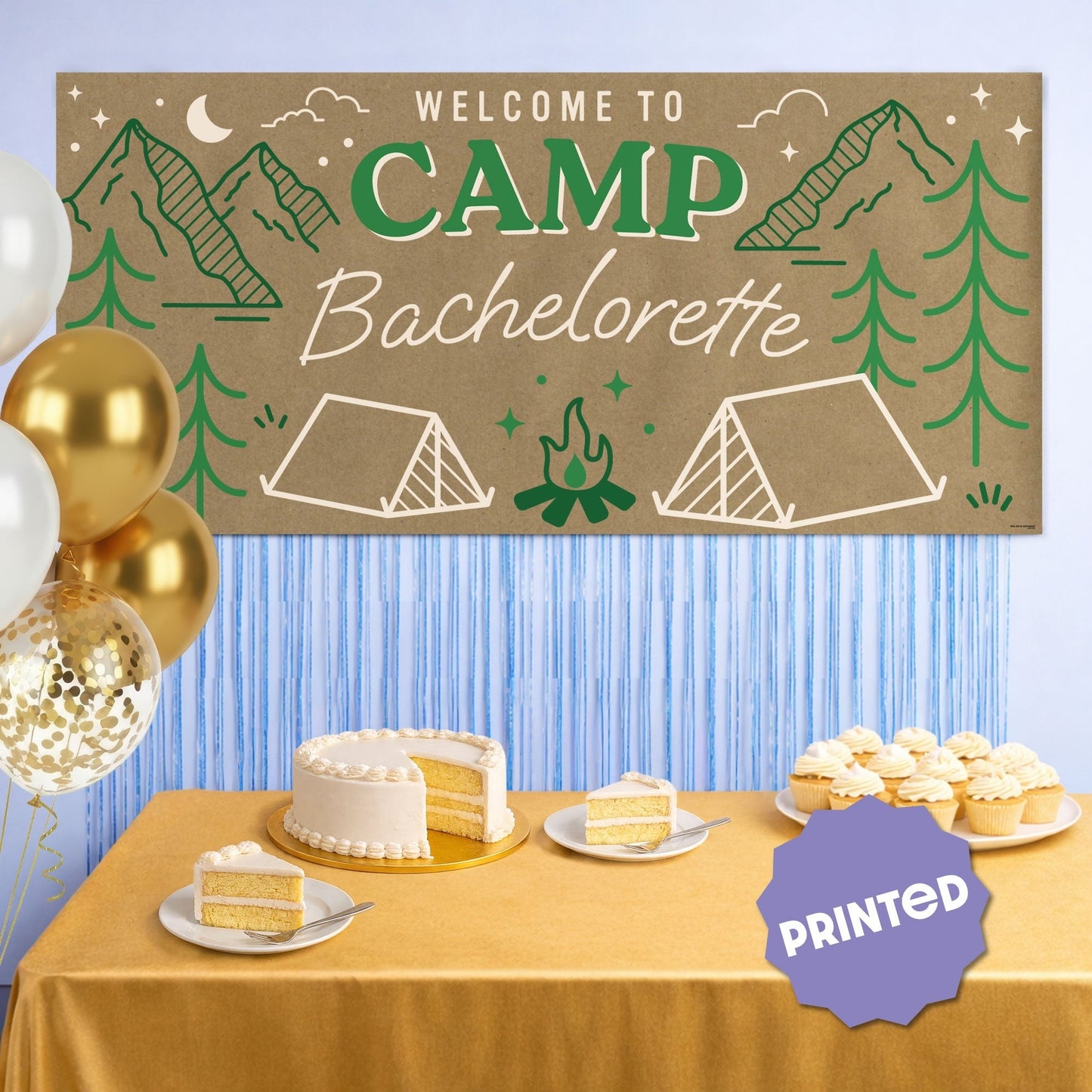 Camp Bachelorette Kraft Banner