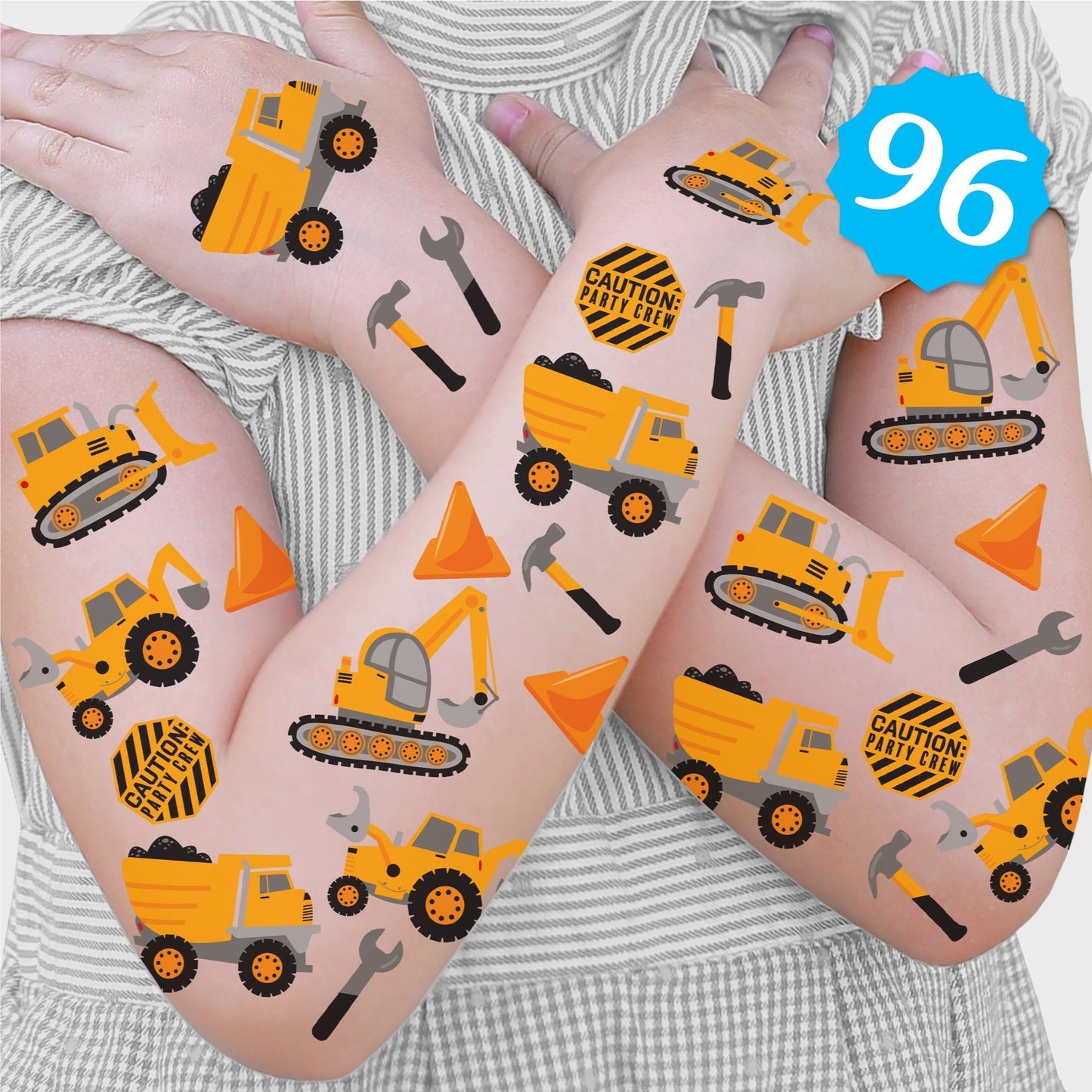 Dig It - Construction Temporary Tattoos - 96 Ct