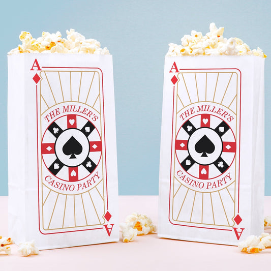Custom Text Popcorn Bag - Las Vegas - 25 Ct