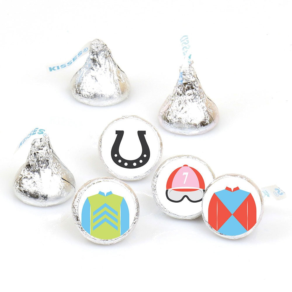 Derby Horse Race Candy Stickers - 1 Sheet of 108