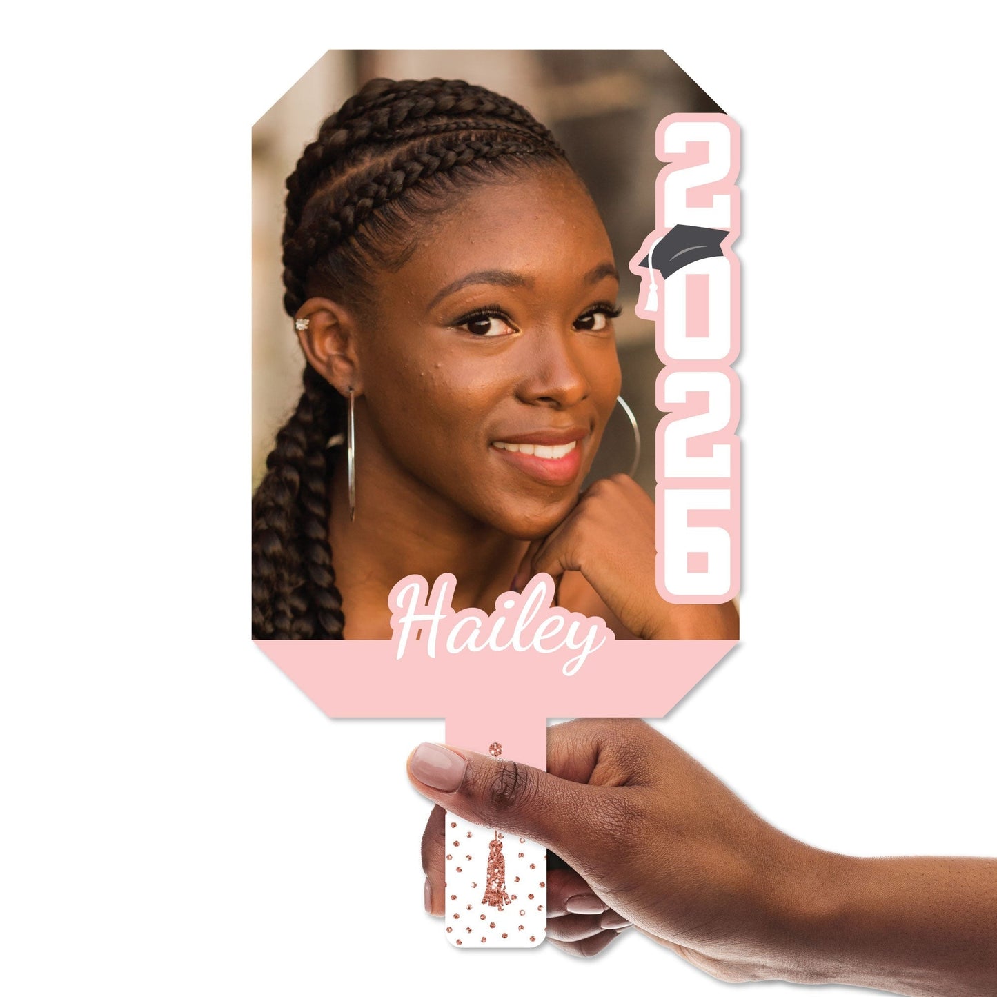 Custom Pastel Grad Photo Paddle 1, 3, 6, or 12 Ct