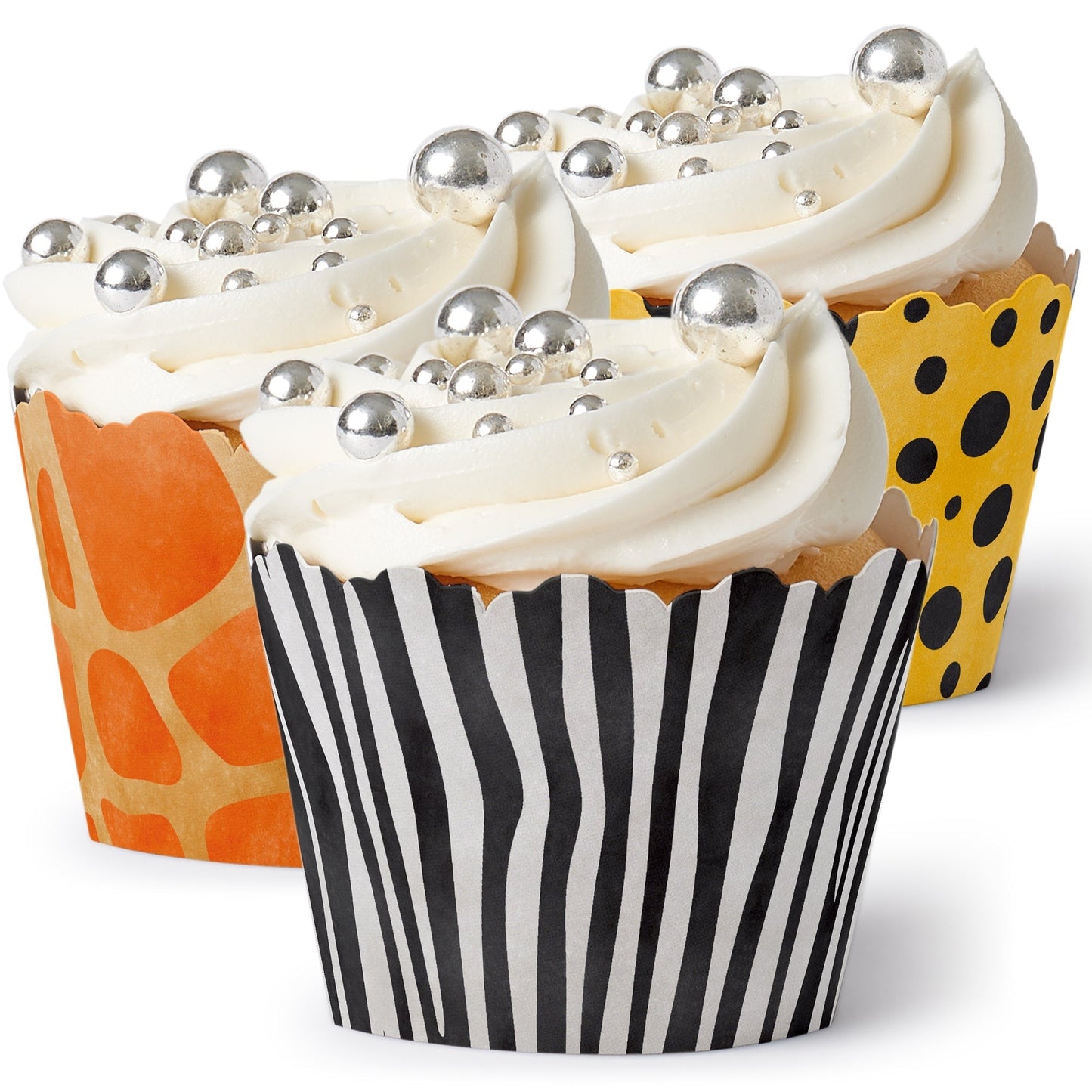 Safari Animal Prints Cupcake Wrappers - 12 Ct
