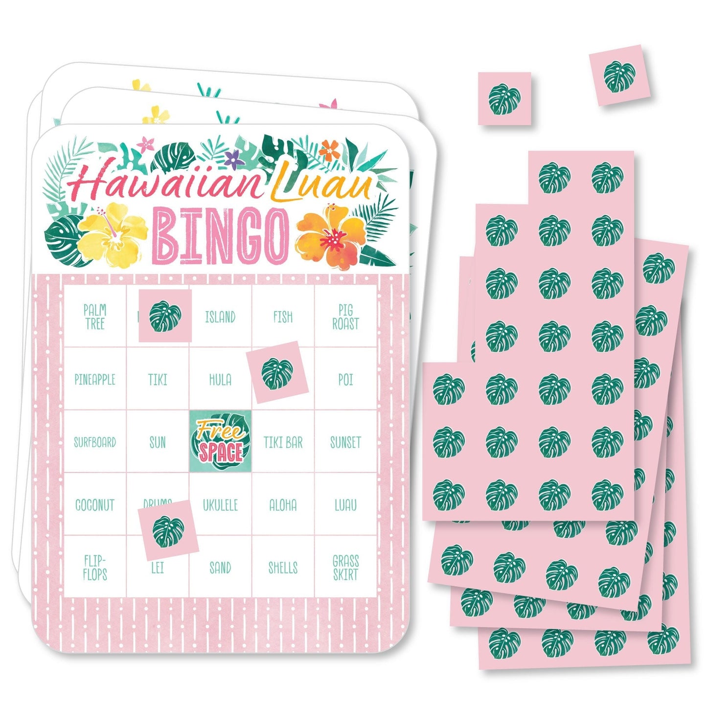 Hawaiian Luau Bingo Game - 18 Ct