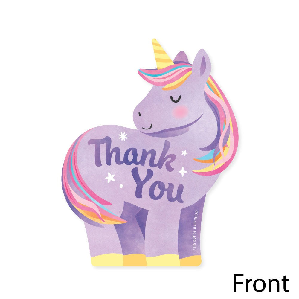 Unicorn Thank You Cards - 12 Ct