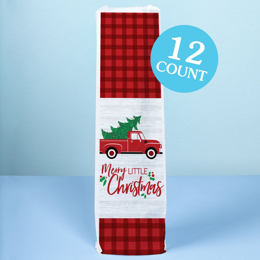 Wine Bags - Merry Little Christmas Tree